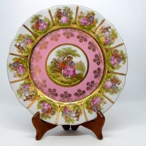 Josef Kuba Pink Courtship Plate